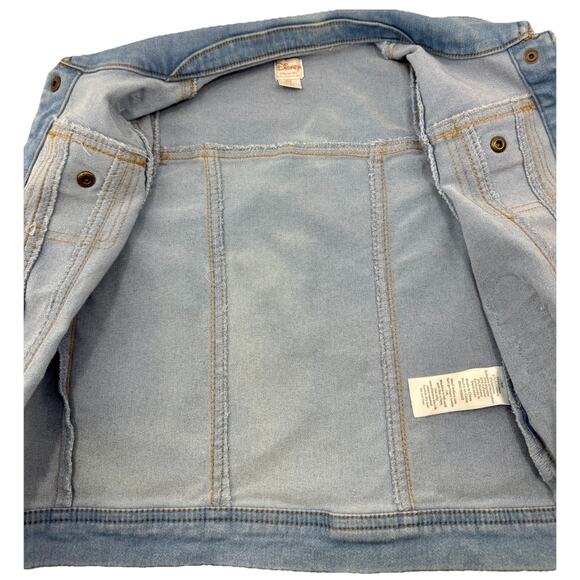 Tutu Couture Disney Frozen Elsa Olaf Embroidered Denim Jacket Girls 5/6 EUC - Picture 7 of 9